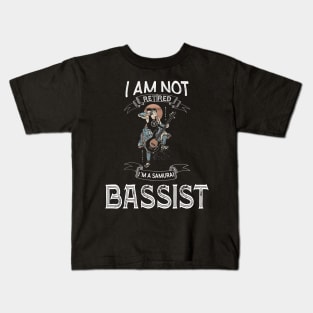 I am not retired I`m a Samurai Bassist - Funny Samurai Champloo T-shirt Kids T-Shirt